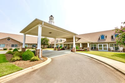 Entrance of Clear Creek Nursing and Rehabilitation Center