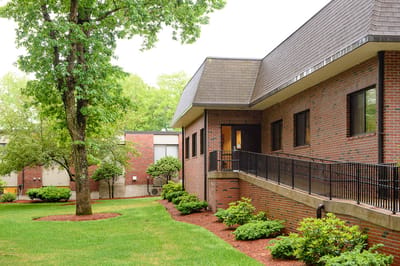 Exterior view of the Life Care Center of Acton building