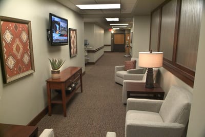 Cozy common area with seating and decor