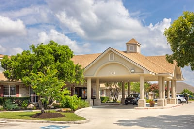 Front entrance of Mystic Park Nursing and Rehabilitation Center