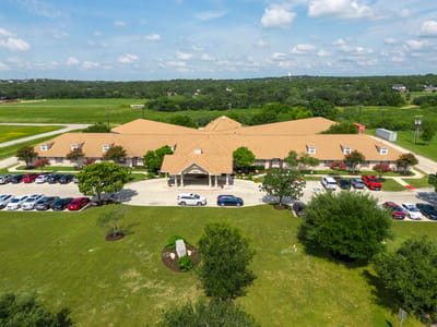 Aerial view of Mystic Park Nursing and Rehabilitation Center