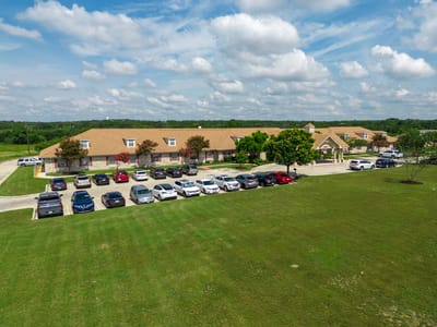 Aerial view of Mystic Park Nursing and Rehabilitation Center