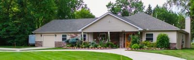 Exterior view of the Orchard Manor Senior Care Home