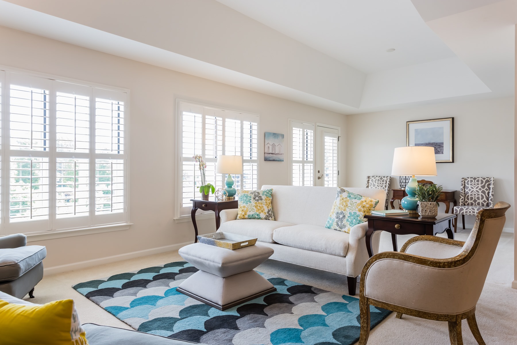 Well-appointed interior common area with comfortable seating