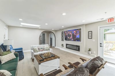 Interior lounge area with comfortable seating