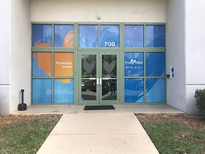 Entrance of Trustbridge Hospice Care building