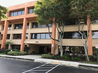 Exterior view of the facility building
