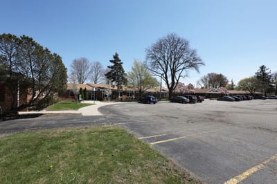 Exterior view of St. Anne's Mead Assisted Living facility