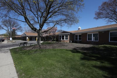 Exterior view of St. Anne's Mead Assisted Living facility