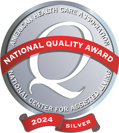 National Quality Award medallion from healthcare association