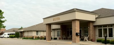 Exterior view of West Oaks Senior Care & Rehab Center.