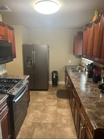 Well-equipped kitchen in a care home