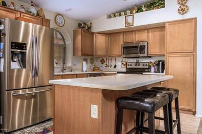 Well-equipped kitchen in an assisted living facility