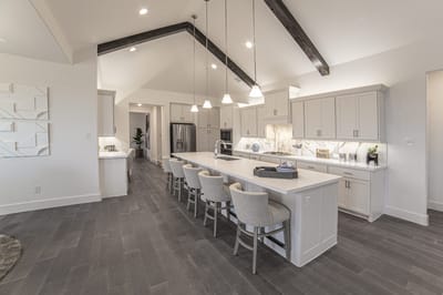 Bright modern kitchen in a facility common area