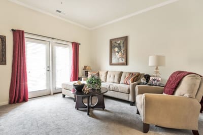 Cozy lounge area with comfortable seating
