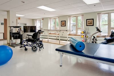 Interior view of a rehabilitation exercise room