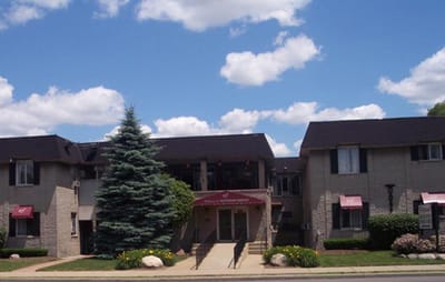 Exterior view of Westwood Nursing Center on a sunny day