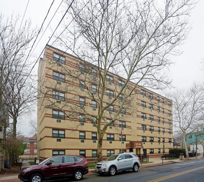 Exterior view of Woodstock Manor building