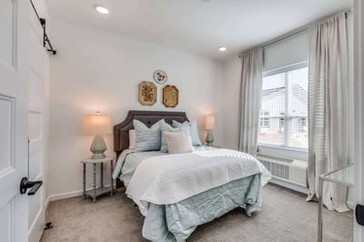Bright and inviting bedroom with cozy decor