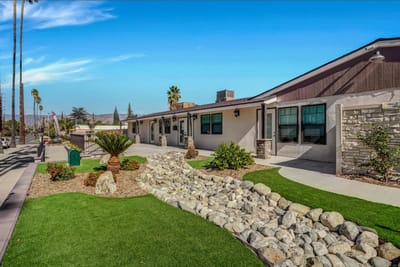 Exterior view of Palm View Pleasant Living facility