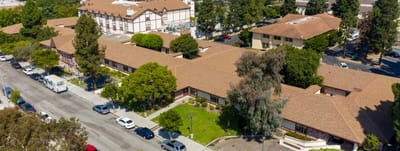 Aerial view of the Victoria Care Center campus