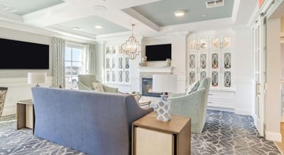 Common area with comfortable seating and decor