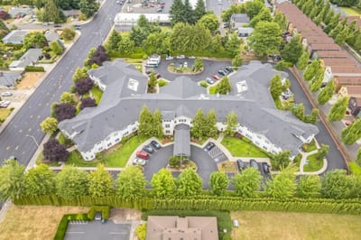 Aerial view of Clearwater Springs Assisted Living facility