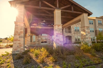 Entrance area of Artistry at Craig Ranch with outdoor space