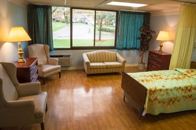 Cozy private resident room with furnishings