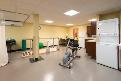 Interior view of a rehabilitation exercise room