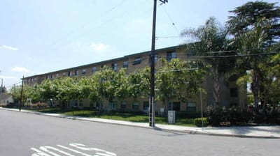 Exterior view of Bernardine Senior Independent Living facility