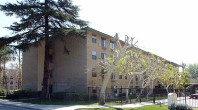 Exterior view of the Bernardine Senior Independent Living facility