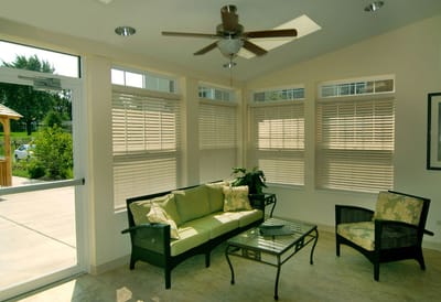 Bright interior common area with seating and natural light