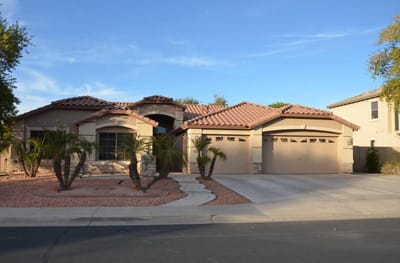 Exterior view of a residential-style assisted living facility
