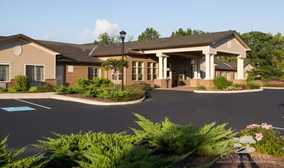 Exterior view of Central Parke Assisted Living entrance