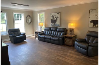 Common area with comfortable seating and natural light