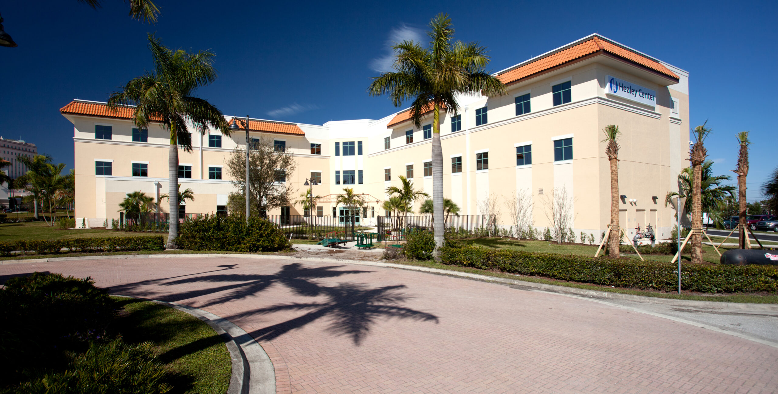 Exterior view of the Edward J. Healey Rehabilitation and Nursing Center