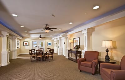 Interior view of a common area in the facility