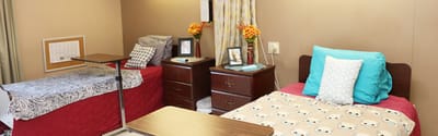 Cozy shared resident room with personal touches