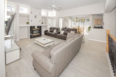 Bright common area with comfortable seating