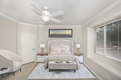 Stylish interior of a resident's room with décor