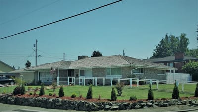 Exterior view of a senior living facility