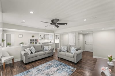 Bright and cozy common area with comfortable seating