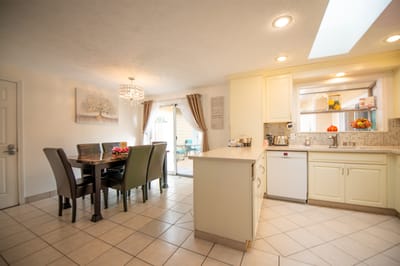 Bright and inviting interior kitchen space