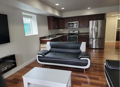 Modern interior of a living space in a assisted living facility