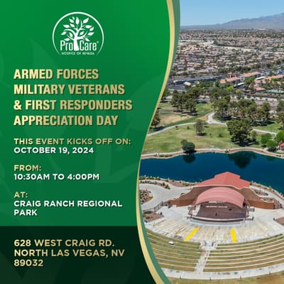 Logo of ProCare Hospice of Nevada on event flyer