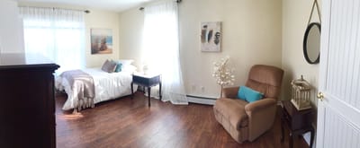 Cozy private resident room with natural light