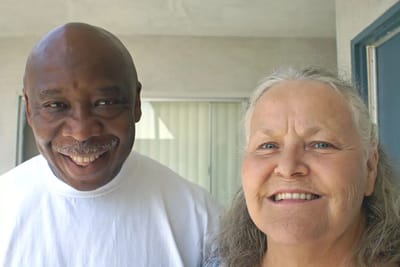 Smiling residents enjoying their time together