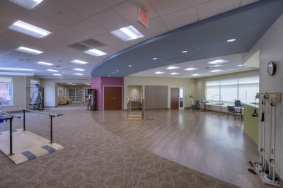 Interior view of a wellness activity room