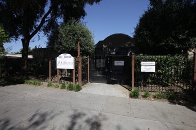 Entrance gate of Bellerose Senior Living facility